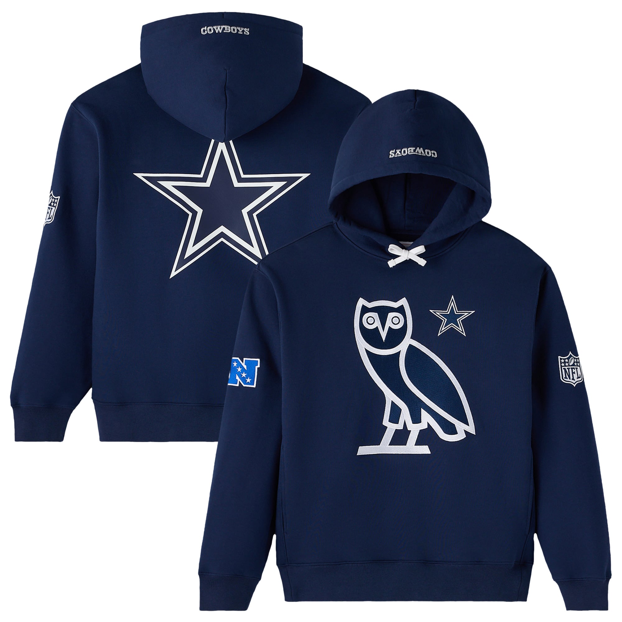 Dallas Cowboys OVO Icon Team Pullover Hoodie - Navy