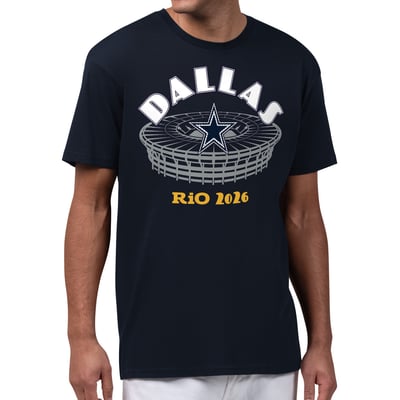 Dallas Cowboys Starter Rio 2026 Stadium Styled Graphic T-Shirt - Navy