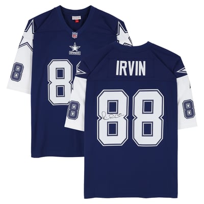 Michael Irvin Dallas Cowboys Autographed Fanatics Authentic Navy Mitchell & Ness 1995 Replica Jersey 