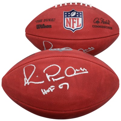 Michael Irvin Dallas Cowboys Autographed Fanatics Authentic Wilson Duke Full Color Football with "HOF 07" Inscription 