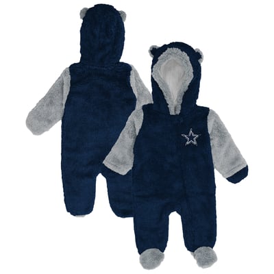  Dallas Cowboys Outerstuff Newborn Stay Napping Teddy Bunting Pram - Navy