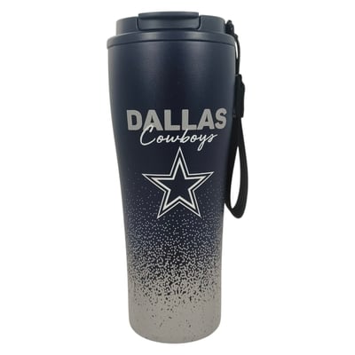 Dallas Cowboys Pegasus 20oz Splatter Script Stainless Steel ProSip Coffee Cup with Strap