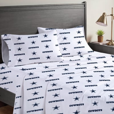 Dallas Cowboys Pegasus Four-Piece Queen Sheet Set