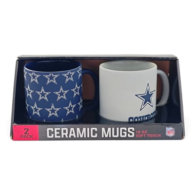 Dallas Cowboys Pegasus Two-Piece 16oz. Home & Away Soft Touch Ceramic Mug Set