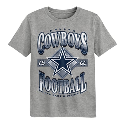  Dallas Cowboys Outerstuff Preschool NFL Of Days Past T-Shirt - Gray