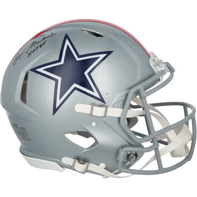 Roger Staubach Dallas Cowboys Autographed Fanatics Authentic Riddell 1976 Throwback Speed Authentic Helmet with "HOF 85" Inscription