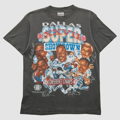 Super Bowl XXVII Oneita 1993 T-shirt - Black - S by Fanatics Real Vintage
