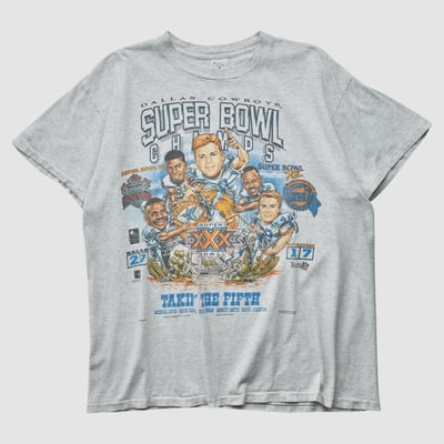 Super Bowl XXVIII Delta 1996 T-shirt - Heather Gray - L by Fanatics Real Vintage