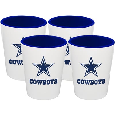 Dallas Cowboys The Memory Company Four-Pack Ceramic Shot Glass Set