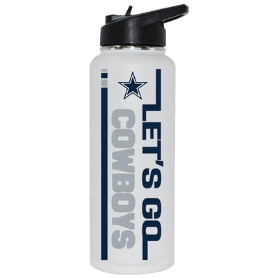 Dallas Cowboys The Memory Company Let's Go 34oz. Stainless Steel Quencher Bottle