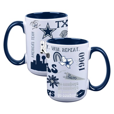 Dallas Cowboys The Memory Company Two-Piece 15oz. Loco Coffee Mug Set