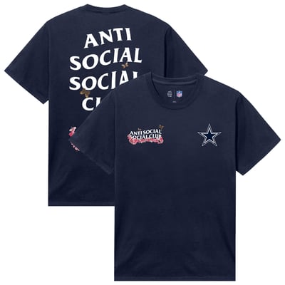 Dallas Cowboys AntiSocialSocialClub x NFL Unisex Blossom T-Shirt - Navy