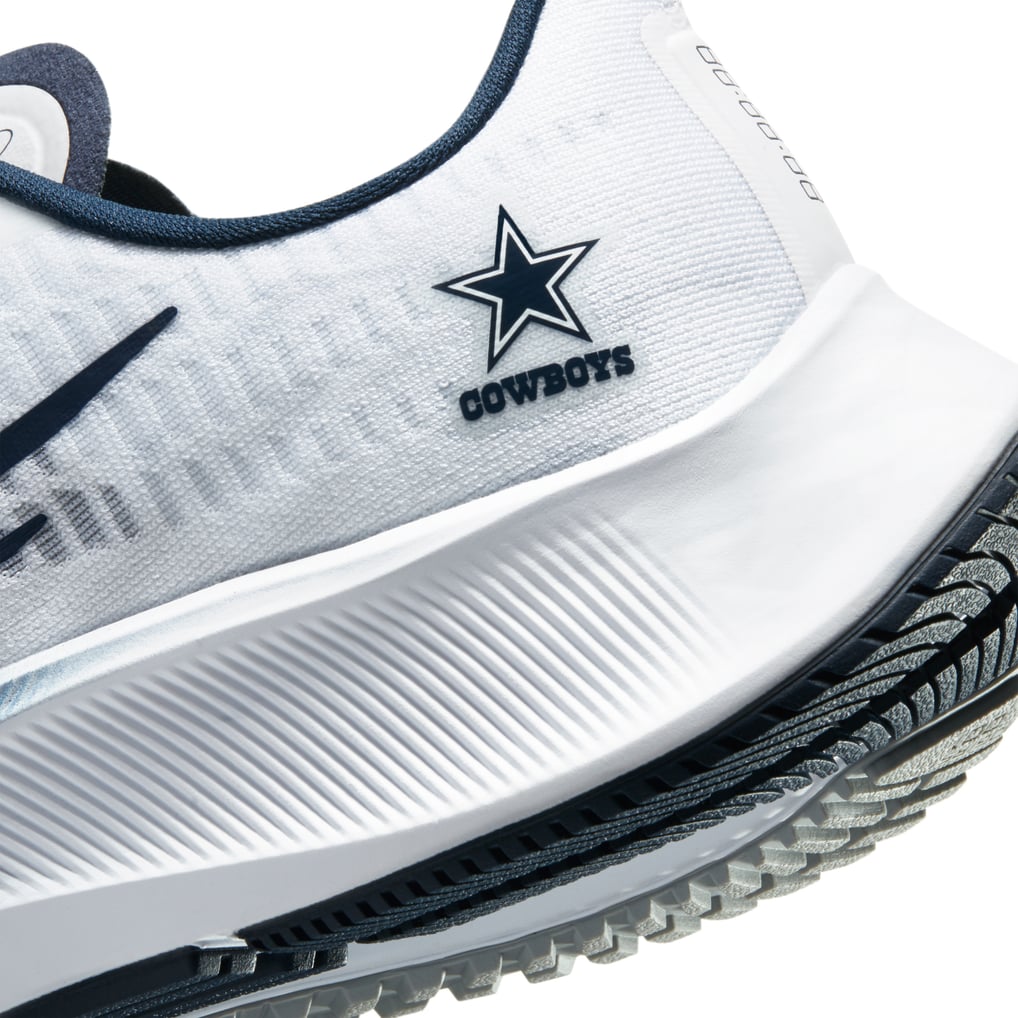 Nike Air Zoom Pegasus 37 Mens 11 White Navy Good Dallas Cowboys NFL CZ5444-100 Nike Zoom Pegasus 37 Dallas Cowboys Running Shoes Men main image 2