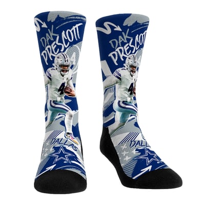 Dak Prescott Dallas Cowboys Rock Em Unisex Playmaker Crew Socks