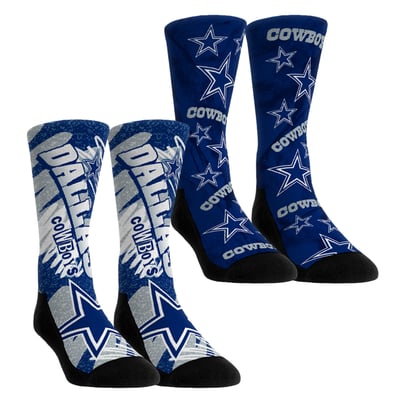 Dallas Cowboys Rock Em Unisex Team Blast Two-Pack Crew Socks