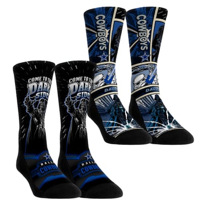  Dallas Cowboys Rock Em Unisex Star Wars Empire 2-Pack Crew Socks Set - Royal