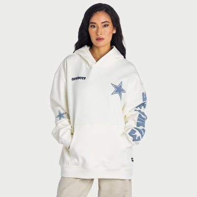  Dallas Cowboys The Wild Collective Unisex Oversized Hoodie - Cream