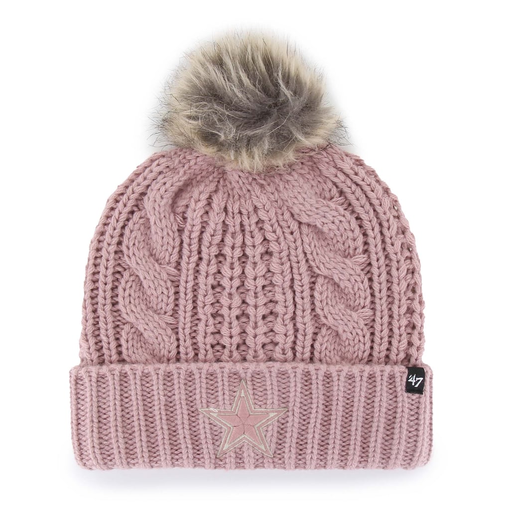 Dallas Cowboys Womens Hat \'47 Meeko Cable Knit Faux Fur Pom Embroidered Women main image 3