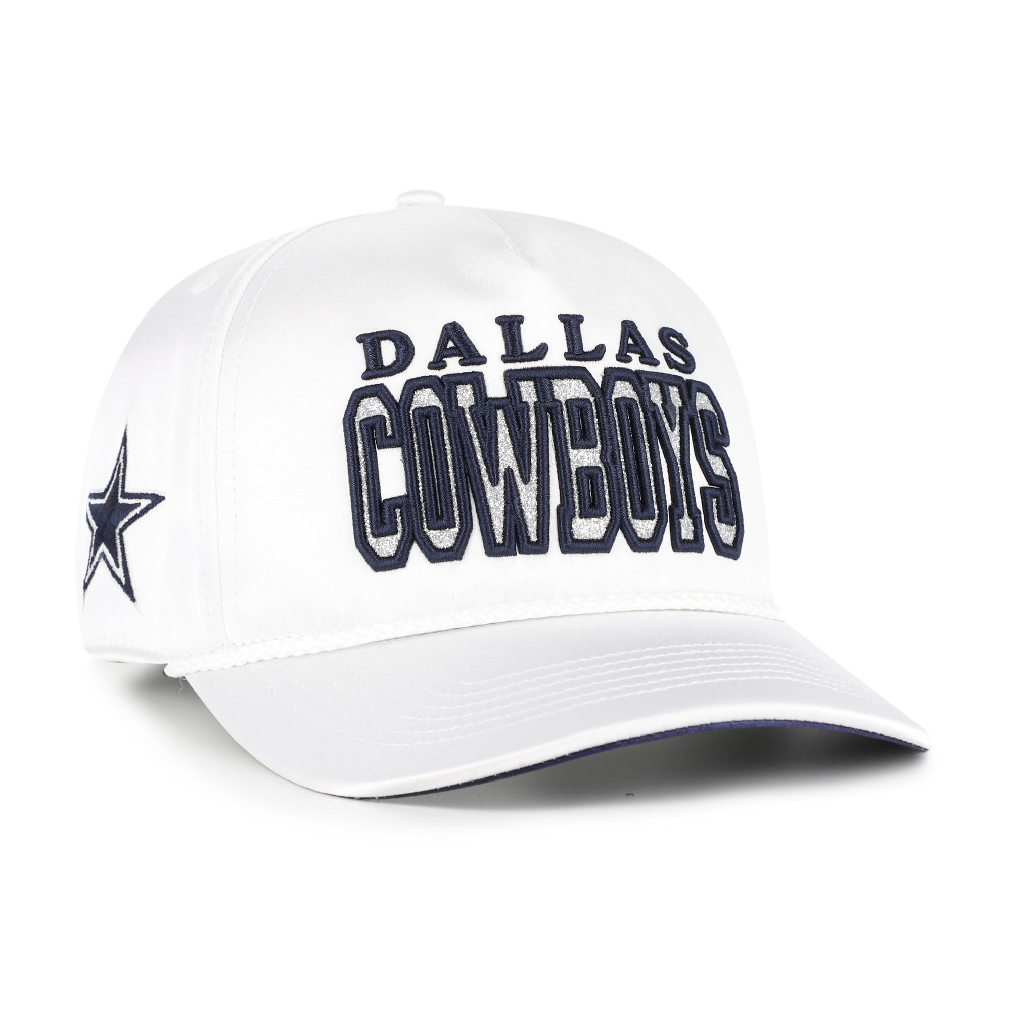 \'47 Brand Dallas Cowboys Outspoken Hitch Hat Womens White Adjustable NFL Cap NWT DALLAS COWBOYS NFL 47 BRAND HITCH GOLF ROPE SNAPBACK HAT CAP  main image 3