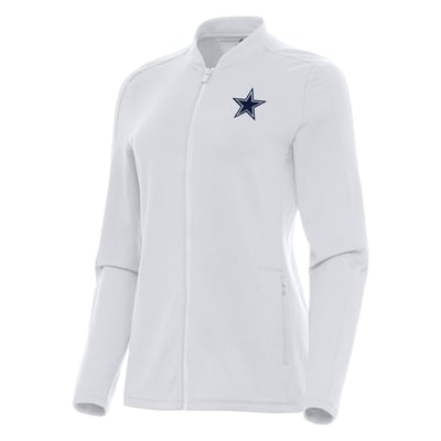 Dallas Cowboys Antigua Women's Continual Full-Zip Jacket - White