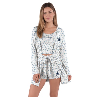  Dallas Cowboys Concepts Sport Women's Cora Hacci Knit Sleep Set - Heather Gray/Navy