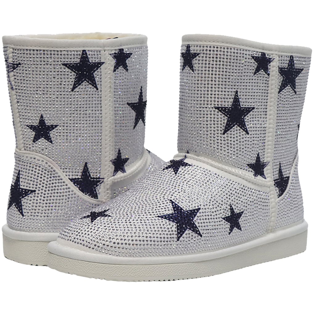  Dallas Cowboys Cuce Women's Logo Pull on Ankle Boots