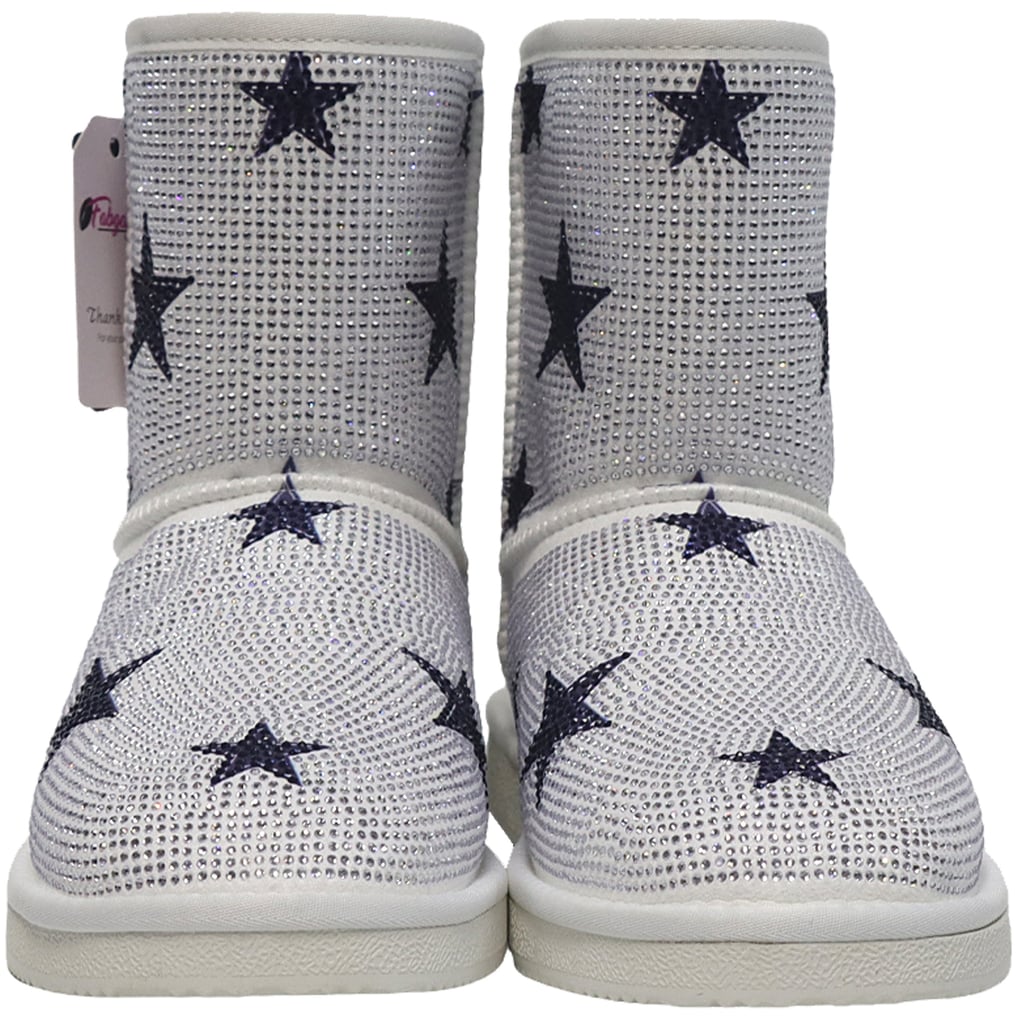  Dallas Cowboys Cuce Women's Logo Pull on Ankle Boots