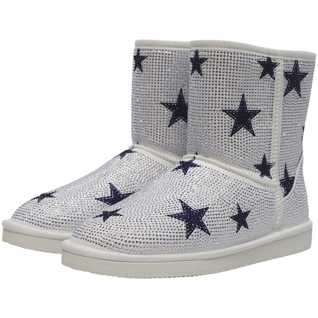  Dallas Cowboys Cuce Women's Logo Pull on Ankle Boots