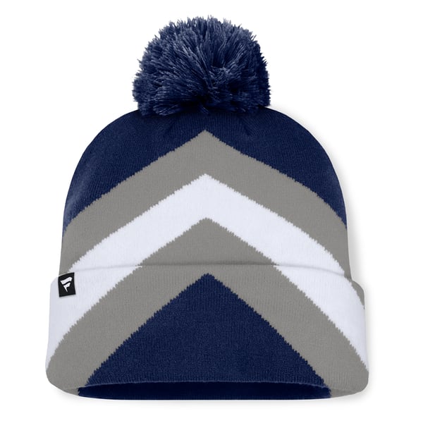 Dallas Navy Blue, Grey and White Knit Beanie NFL Sideline 2025 Dallas Cowboys Dark Blue Sport Knit Beanie  main image 3