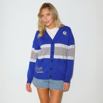  Dallas Cowboys KadyLuxe Women's Vinti Cardigan - Blue