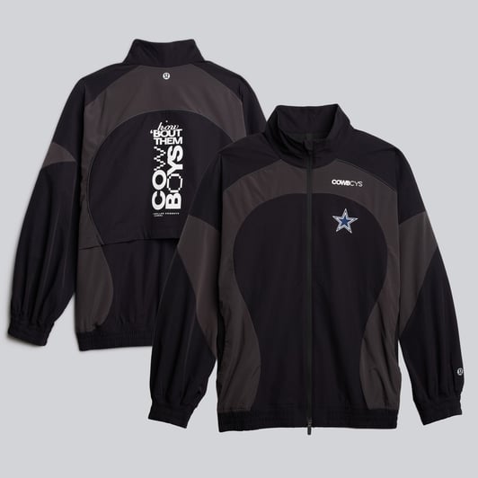 Dallas Cowboys lululemon Women's Ventilated Oversized Track Jacket - Black