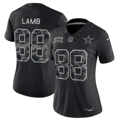 CeeDee Lamb Dallas Cowboys Nike Women's 2026 Salute to Service Stitched Limited Jersey - Black