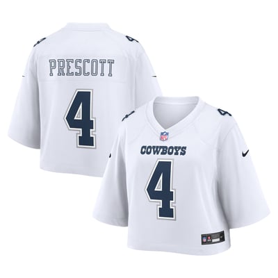 Dak Prescott Dallas Cowboys Nike Women's Cropped Fashion Game Jersey - White
