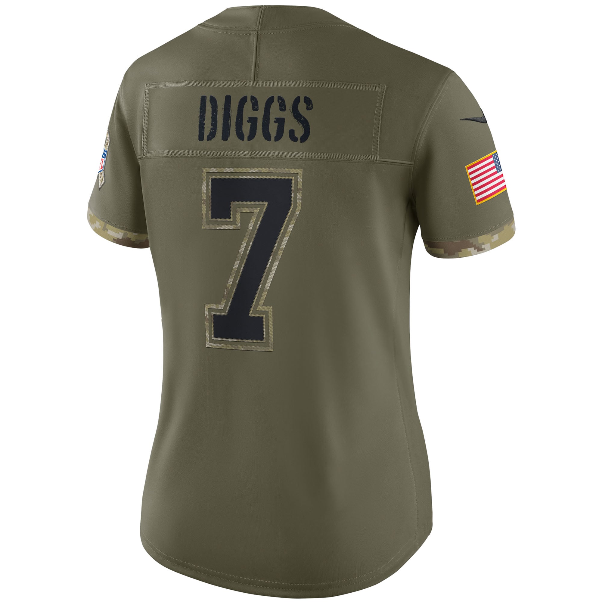 DALLAS COWBOYS 選手実使用ユニフォーム Women's Nike Trevon Diggs Olive Dallas Cowboys Salute To Service