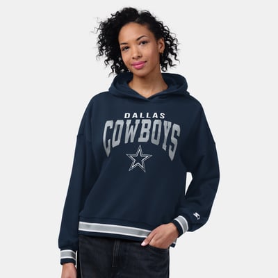 Dallas Cowboys Starter Women's Vintage Home Plate Hoodie - Navy