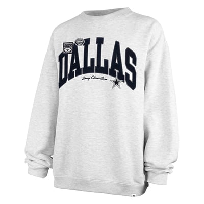 Dallas Cowboys Stoney Clover Lane x '47 Women's Arch Oversized Sweatshirt - Gray