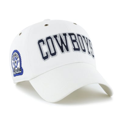 Dallas Cowboys Stoney Clover Lane x '47 Women's Overlay Clean Up Adjustable Hat - White