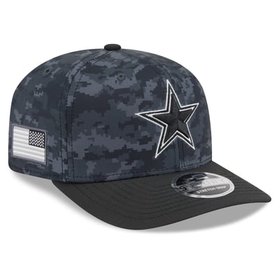 Dallas Cowboys New Era Youth 2026 Salute To Service 9SEVENTY Adjustable Hat - Black