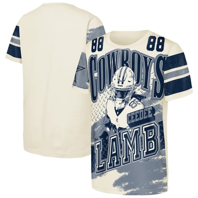 CeeDee Lamb Dallas Cowboys Outerstuff Youth Classic Poster T-Shirt - Natural