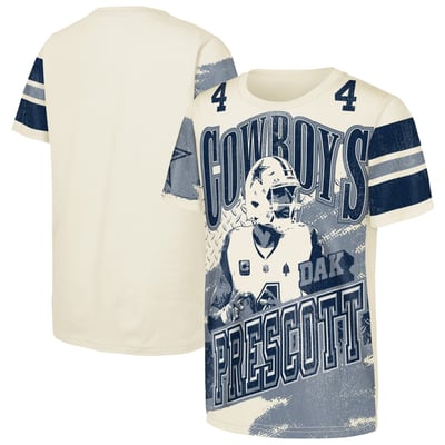 Dak Prescott Dallas Cowboys Outerstuff Youth Classic Poster T-Shirt - Natural