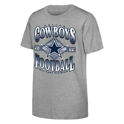  Dallas Cowboys Outerstuff Youth NFL Of Days Past T-Shirt - Heather Gray