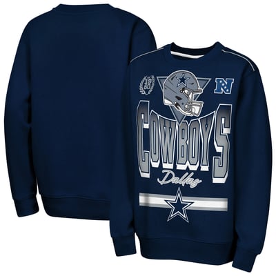 Dallas Cowboys Outerstuff Youth Run & Gun Fleece Sweatshirt - Navy
