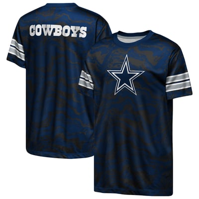  Dallas Cowboys Outerstuff Youth Slant Route T-Shirt - Navy