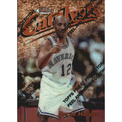 1997-98 Finest Refractors #65 Derek Harper B