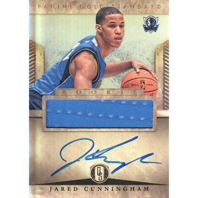 2012-13 Panini Gold Standard #257 Jared Cunningham JSY AU RC