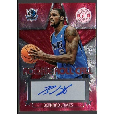 2012-13 Totally Certified Rookie Roll Call Autographs Red #68 Bernard James/199
