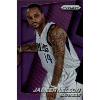 2014-15 Panini Prizm Prizms Purple Die Cut #15 Jameer Nelson
