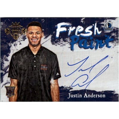2015-16 Court Kings Fresh Paint Autographs #FPJA Justin Anderson