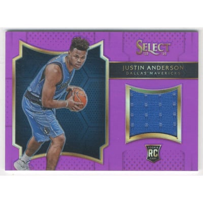 2015-16 Select Rookie Swatches Prizms Purple #26 Justin Anderson