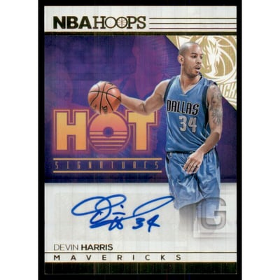 2016-17 Hoops Hot Signatures #22 Devin Harris